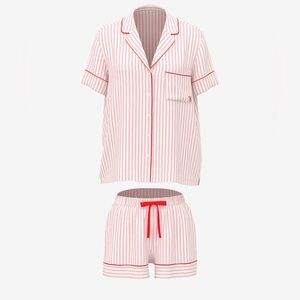 Victoria's Secret Pink Striped Pajama Set, Large